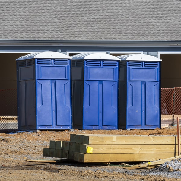 are there any restrictions on where i can place the porta potties during my rental period in Knoxville Alabama